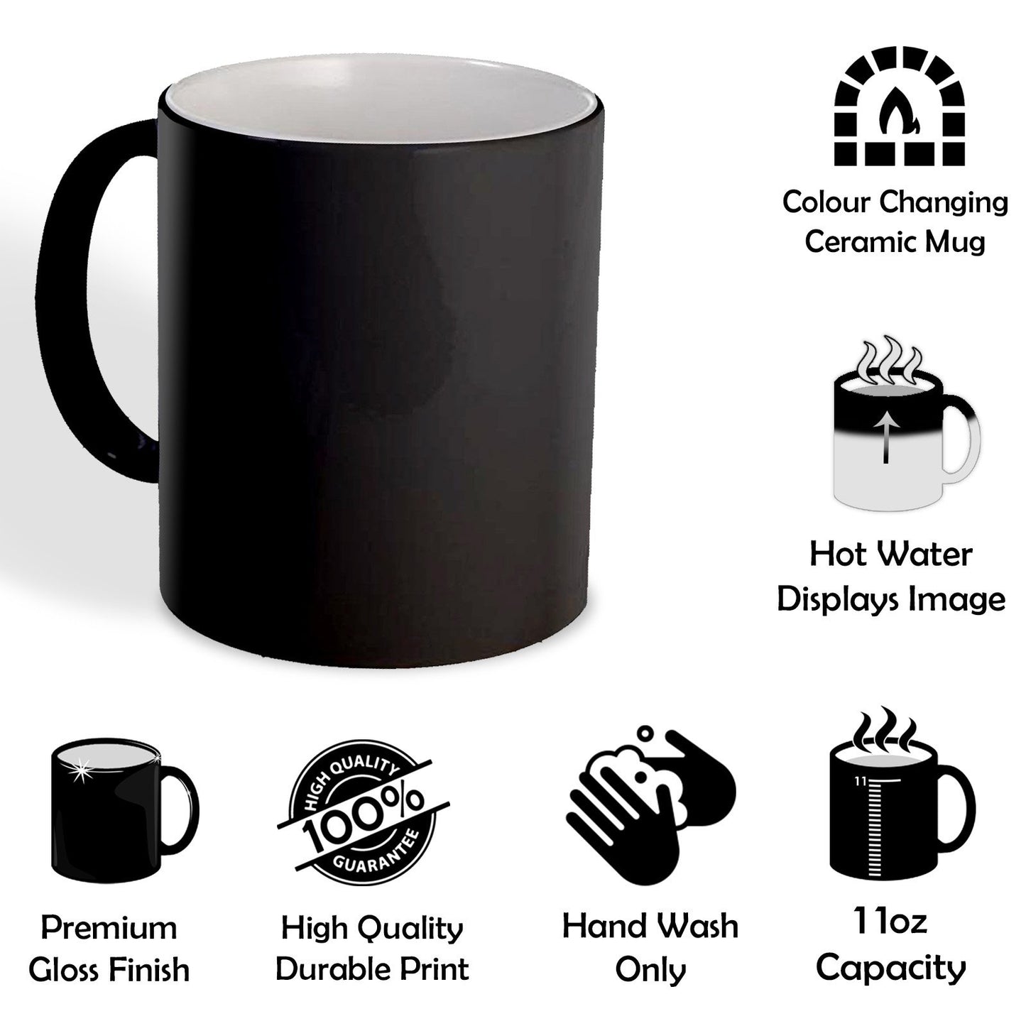 Personalisierte wärmeverändernde Tasse – fügen Sie Ihre Fotos hinzu