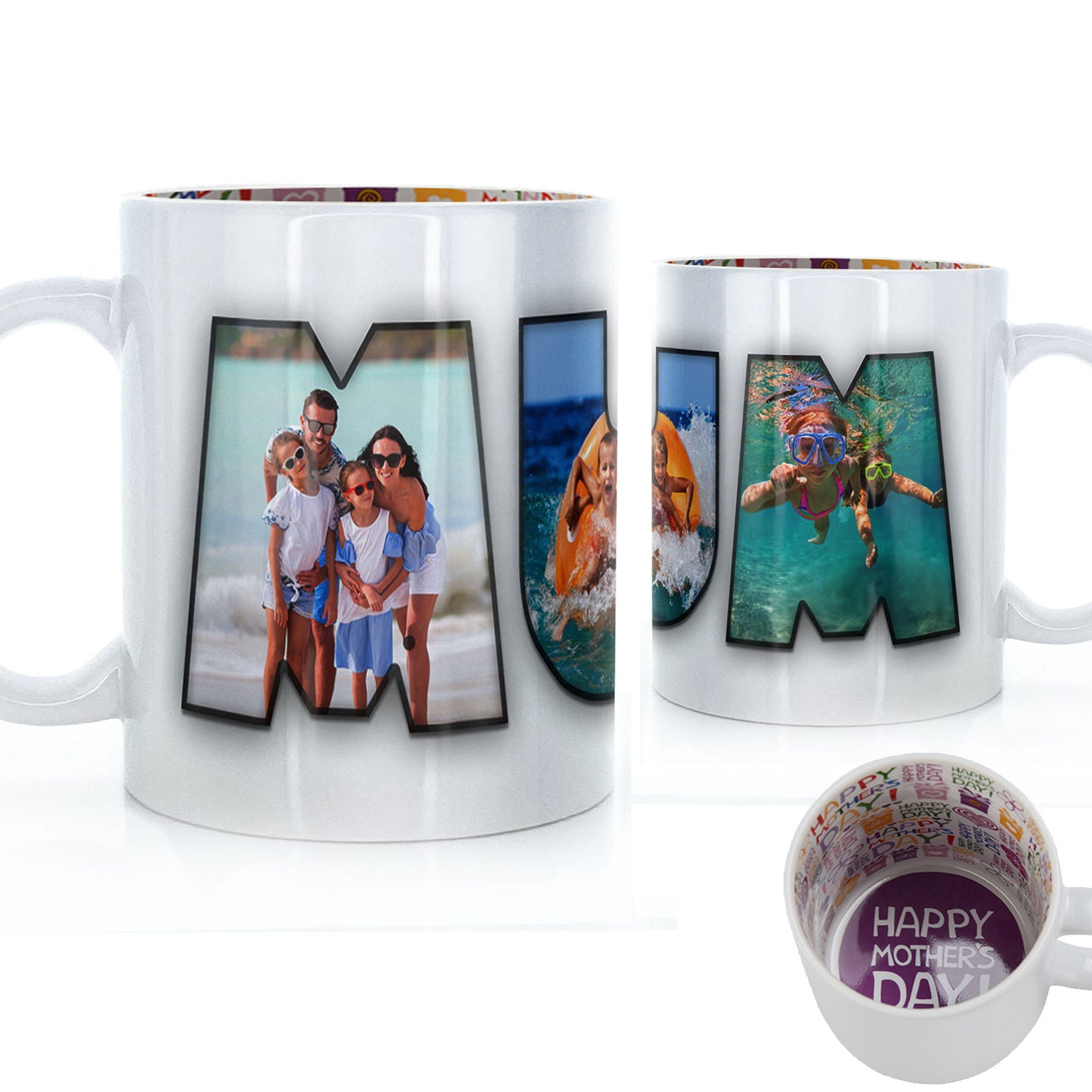 Personalised Mug with MUM Photo Collage