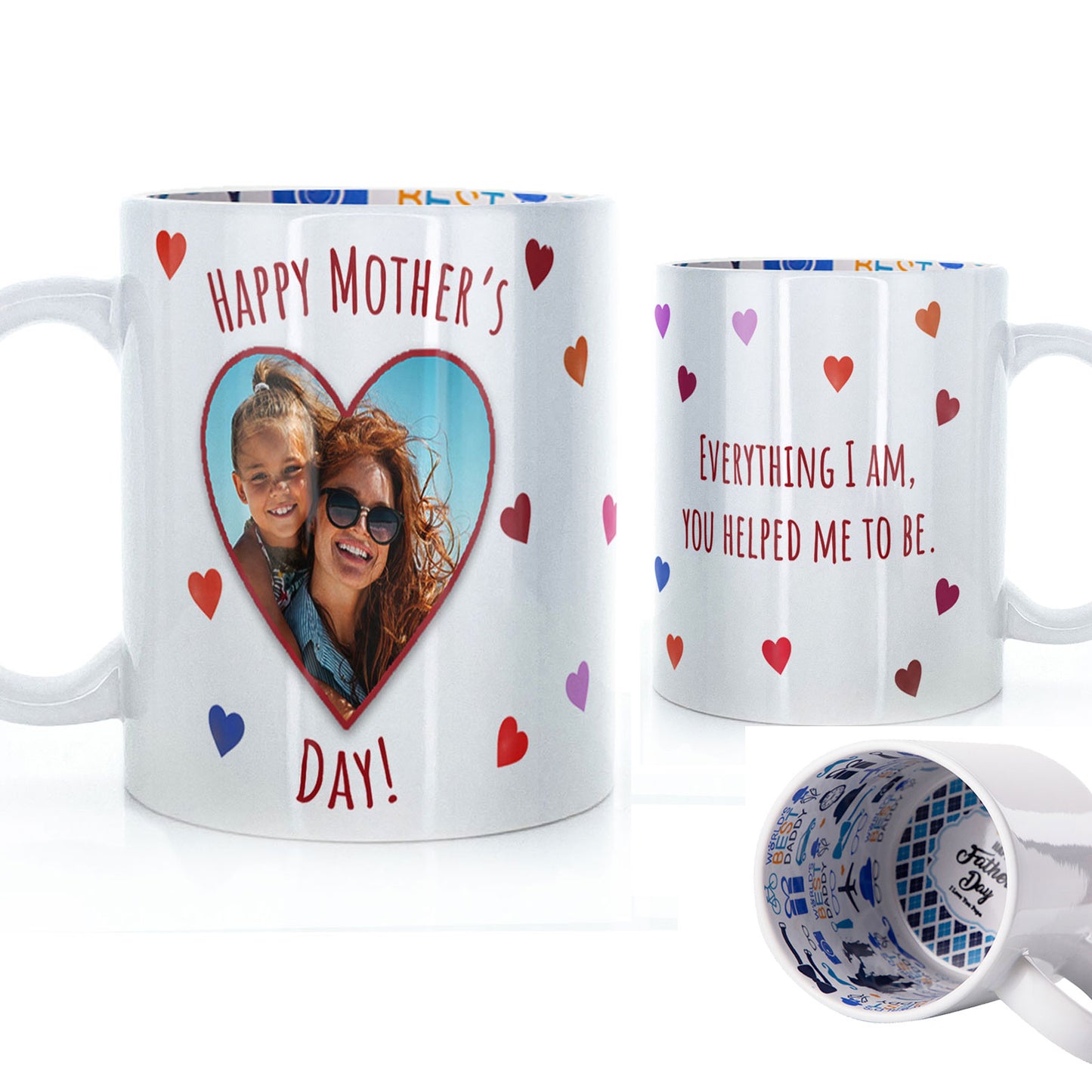 Personalised Mug with Mother’s Day Heart Photo