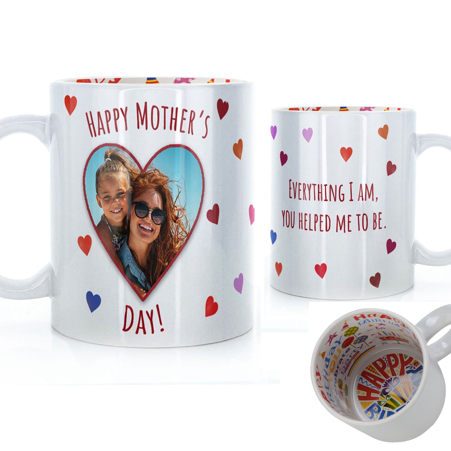 Personalised Mug with Mother’s Day Heart Photo