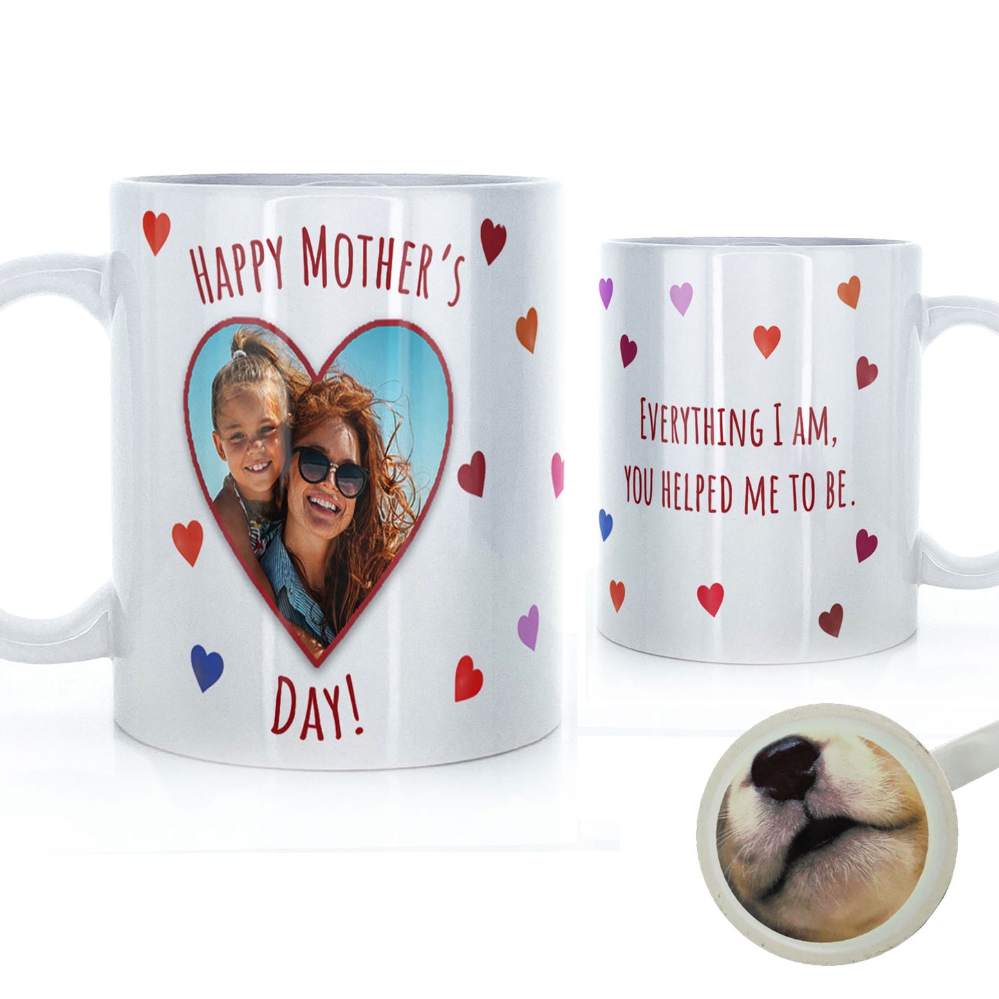 Personalised Mug with Mother’s Day Heart Photo