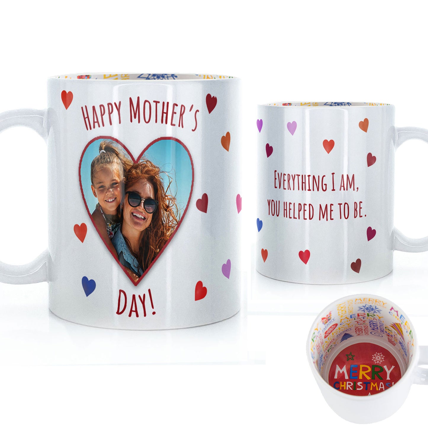 Personalised Mug with Mother’s Day Heart Photo