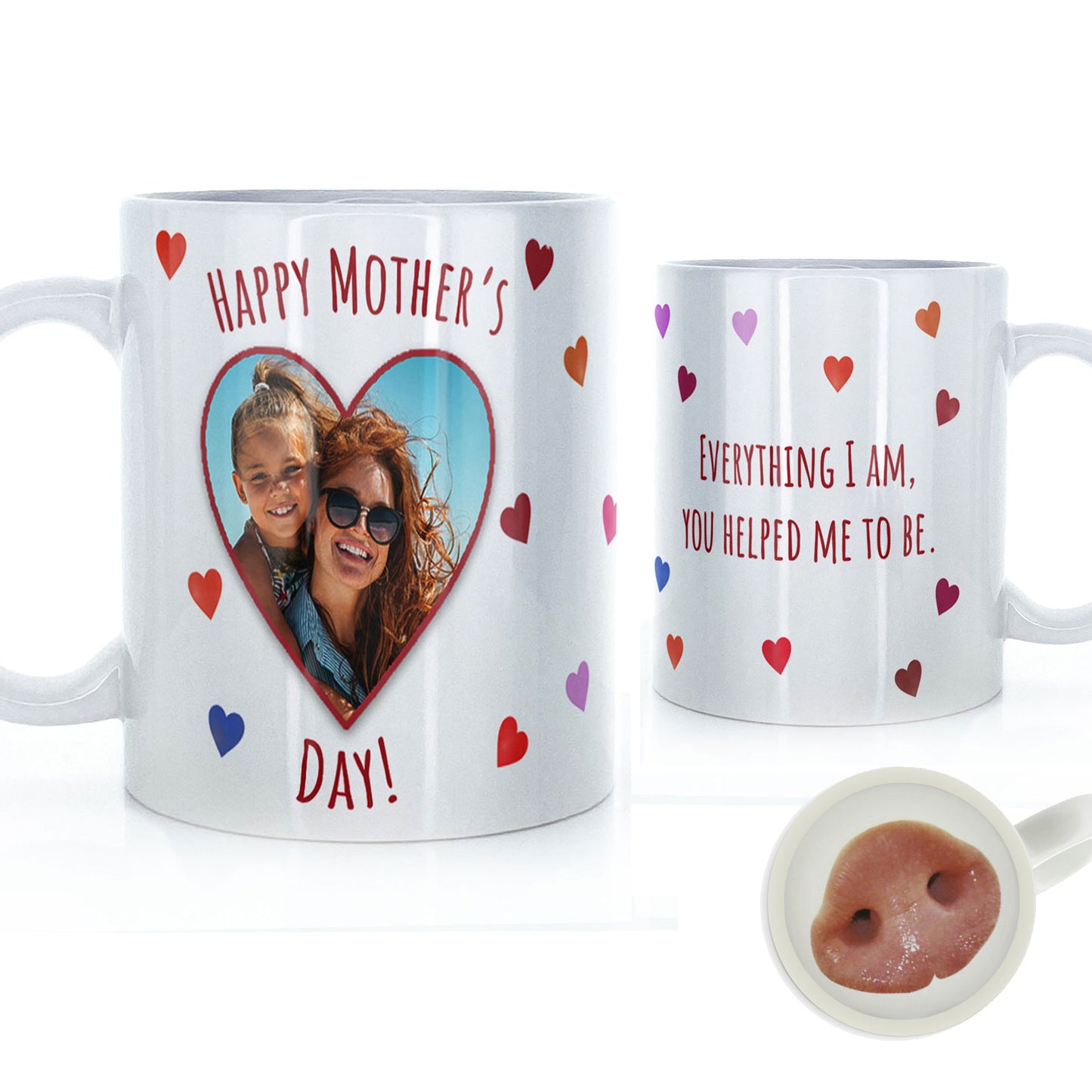 Personalised Mug with Mother’s Day Heart Photo