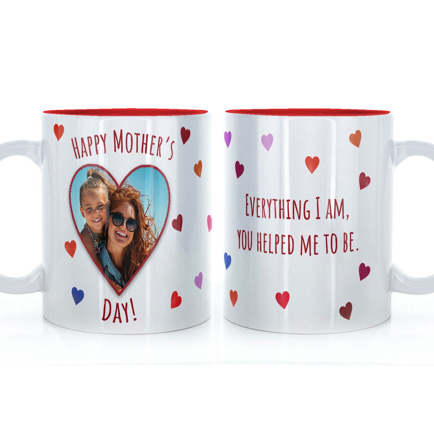 Personalised Mug with Mother’s Day Heart Photo