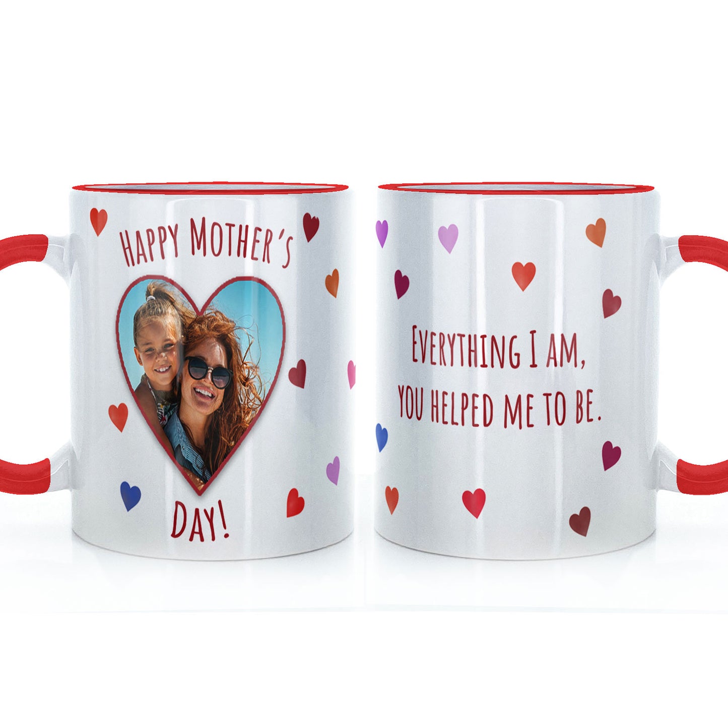 Personalised Mug with Mother’s Day Heart Photo