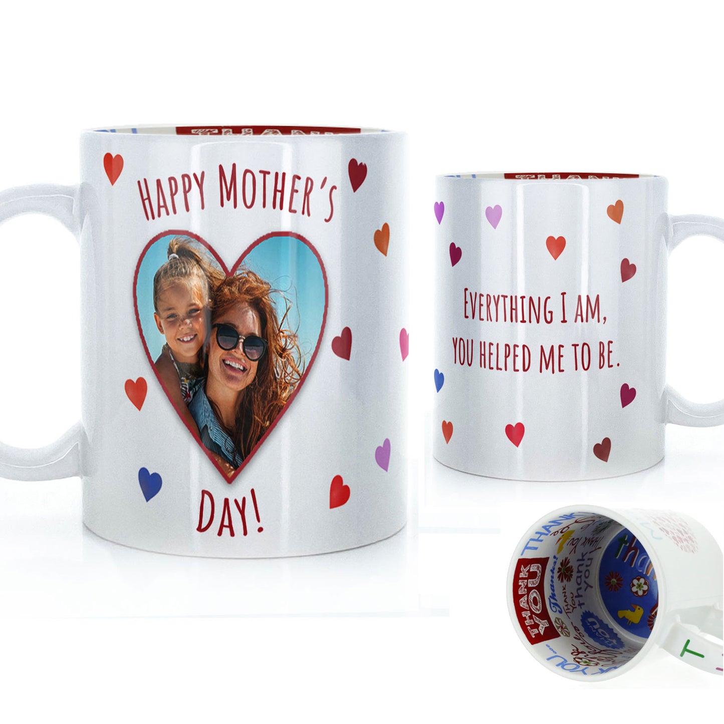 Personalised Mug with Mother’s Day Heart Photo