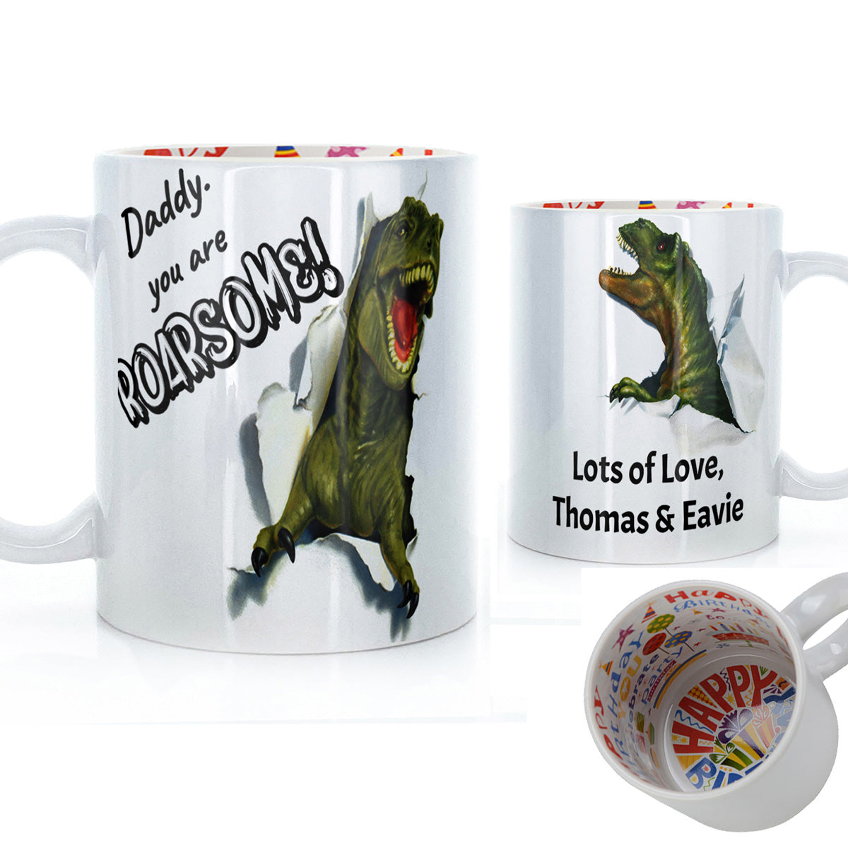Personalised Father's Day Mug - Roarsome Daddy