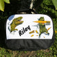Personalised Lunch Bag with Stylish Block Initials with Roaring T-Rex & Text