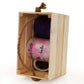 Personalisierter Osterkorb-Geschenkkorb mit rosa Rosen-Pony