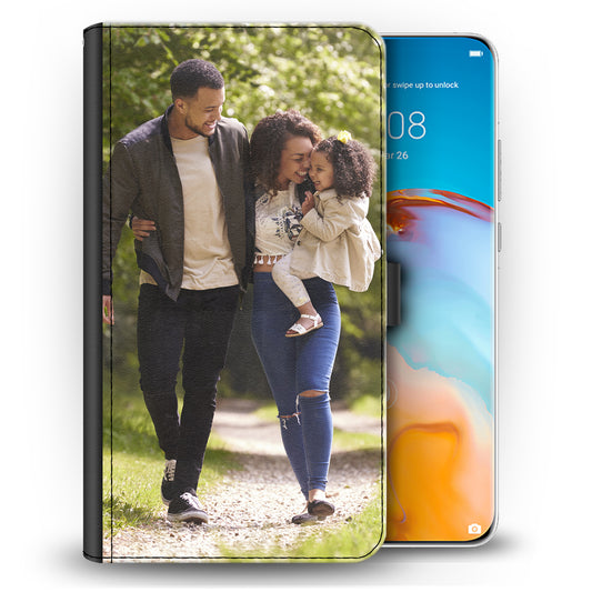 Personalised Leather Wallet Huawei Phone Case