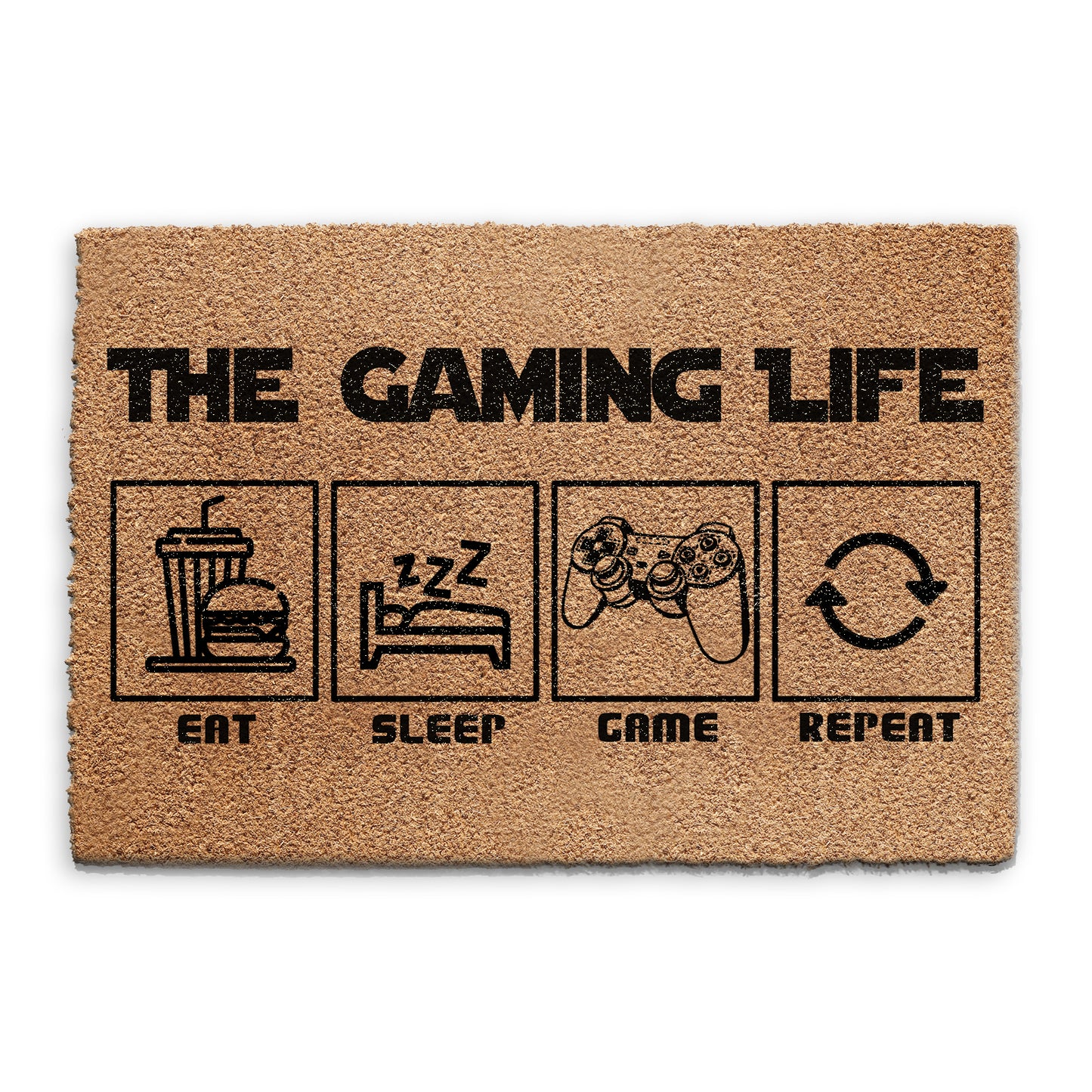 Gaming Life Doormat Eat Sleep Game Repeat