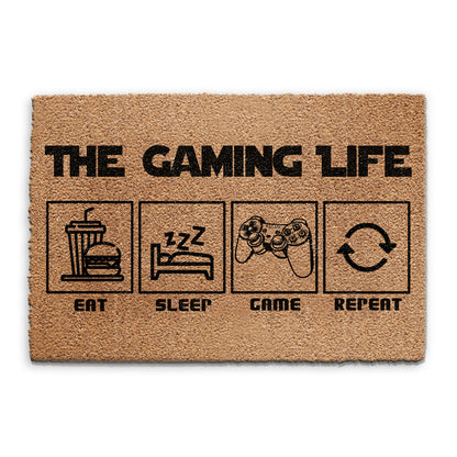 Gaming Life Fußmatte Eat Sleep Game Repeat