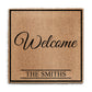 Personalised Doormat with Welcome and Family Name