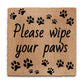 Indoor Doormat Please Wipe Your Paws Dog Mat