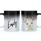 Personalised Mug with Stylish Text and Bunny Ears Lamb