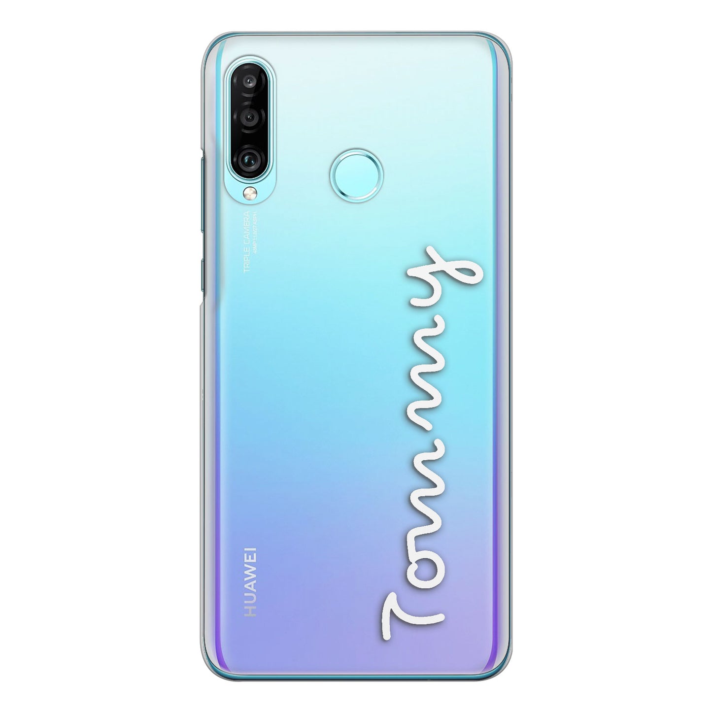 Personalised Honor Phone Hard Case with Love Summer Name In White