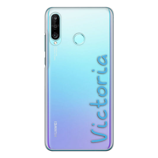 Personalised Honor Phone Hard Case with Love Summer Name In Blue