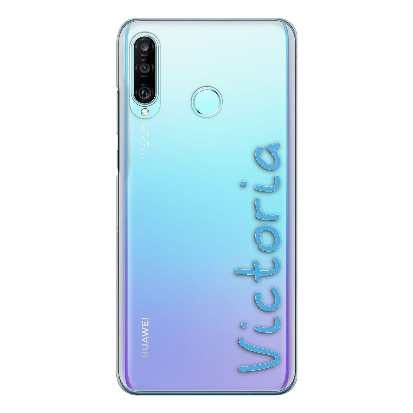 Personalisierte Oppo-Telefon-Hartschale mit dem Namen „Love Summer“ in Blau