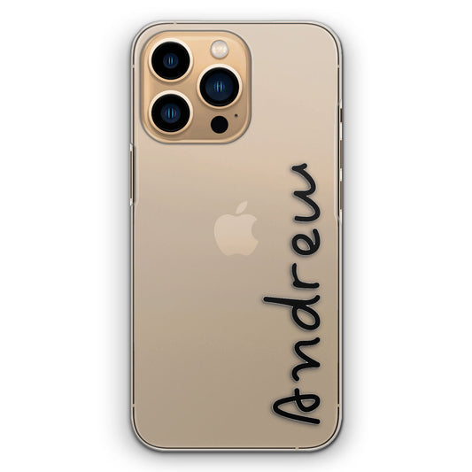 Personalised Apple iPhone Hard Case with Love Summer Name In Black