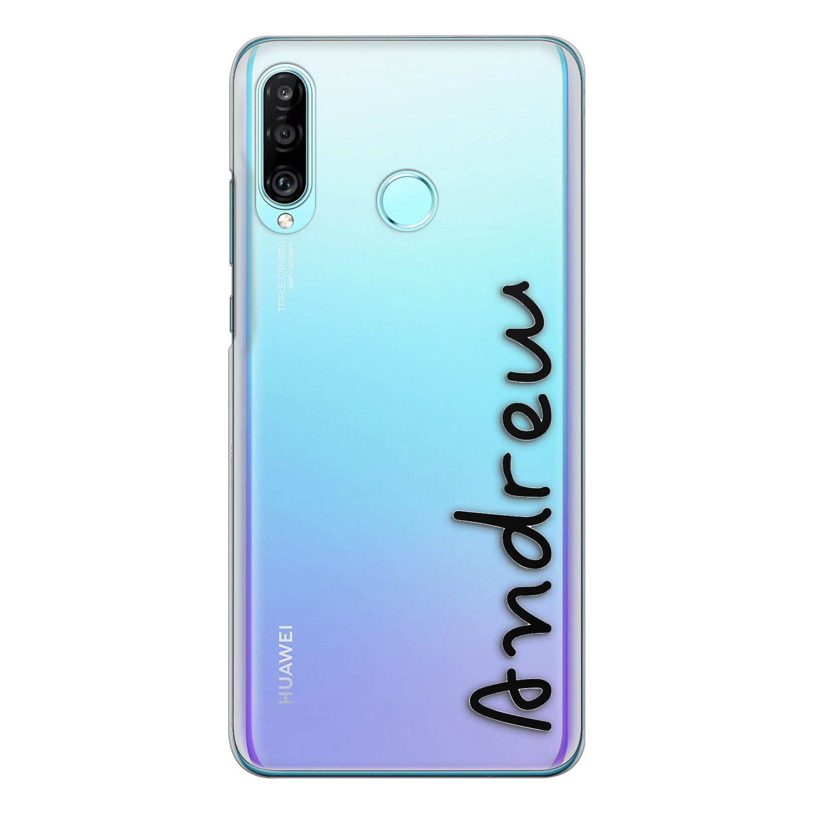Personalised Honor Phone Hard Case with Love Summer Name In Black