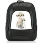 Personalised Large Multifunction Backpack with Meerkat Baby and Adult and Cute Text