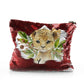 Personalised Sequin Zip Bag with Lion Cub Olive Branch and Cute Text