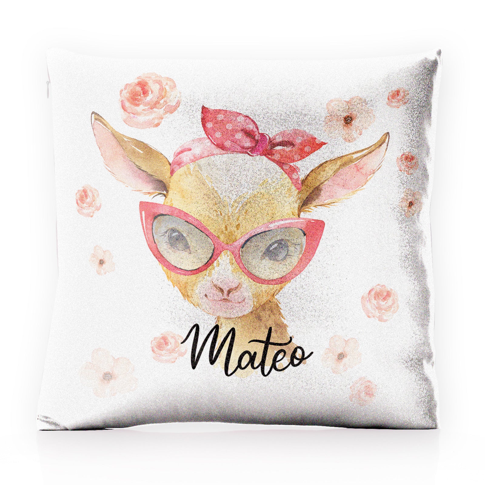 Pink 2024 glitter cushion