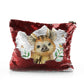 Personalised Sequin Zip Bag with Wild Boar Piglet with Bird and Bees and Cute Text