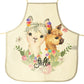 Personalised Canvas Apron with Alpacas Baubles and Name Design