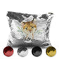 Personalised Sequin Zip Bag with Spot Cat and Leaves and Cute Text