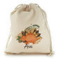 Personalised Canvas Sack with Name and Shell Stegosaurus