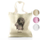 Personalised Glitter Tote Bag with Welcoming Text and Embracing Mum and Baby Hippos