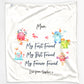 Personalised Blanket with Stylish Text and Forever Friend Monster Message