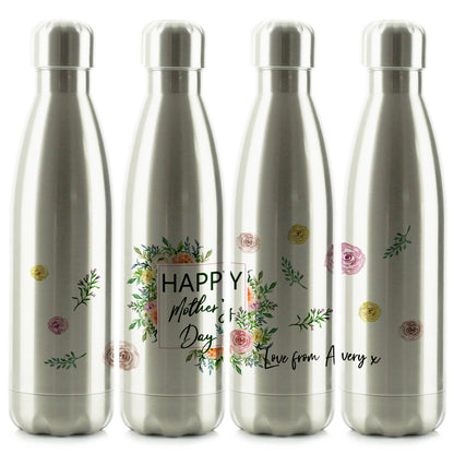 Personalised Cola Bottle with Stylish Text and Floral Mother’s Day Message