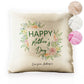 Personalised Glitter Cushion with Stylish Text and Floral Mother’s Day Message