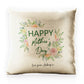 Personalised Glitter Cushion with Stylish Text and Floral Mother’s Day Message