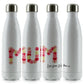 Personalisierte Cola-Flasche mit stilvollem Text und floraler MAMA