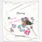 Personalised Blanket with Stylish Text and Mermaid Love Message