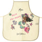 Personalised Canvas Apron with Stylish Text and Mermaid Love Message