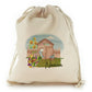 Personalised Canvas Sack with Stylish Text and Gardeners Shed Print
