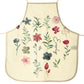 Personalised Apron with Stylish Text and Purple Flowers Floral Print