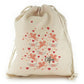 Personalised Canvas Sack with Stylish Text and Cupid Hearts Print