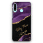 Personalised Xiaomi Phone Hard Case with Textured Name on Purple and Gold Marble