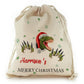 Personalised Christmas Gift Sack - Dinosaurs Christmas