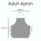 Personalised Apron with Stylish Text and Sunflower Ladder Print