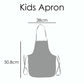 Personalised Canvas Apron with Grey Elephant Hat and Name Design