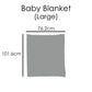 Personalised Rhino Red Check and Name Baby Blanket