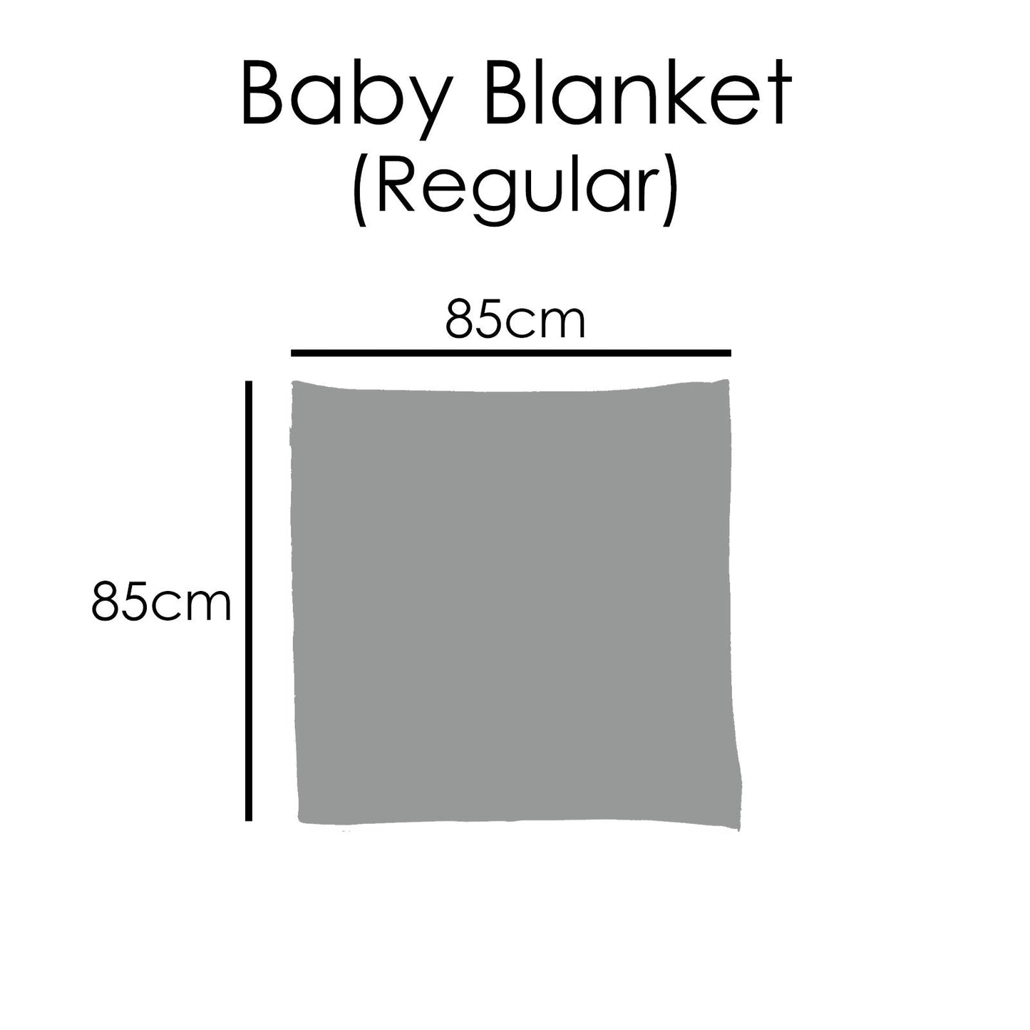 Personalised Baby Blanket with Stylish Text and Arrow Love Hearts Print
