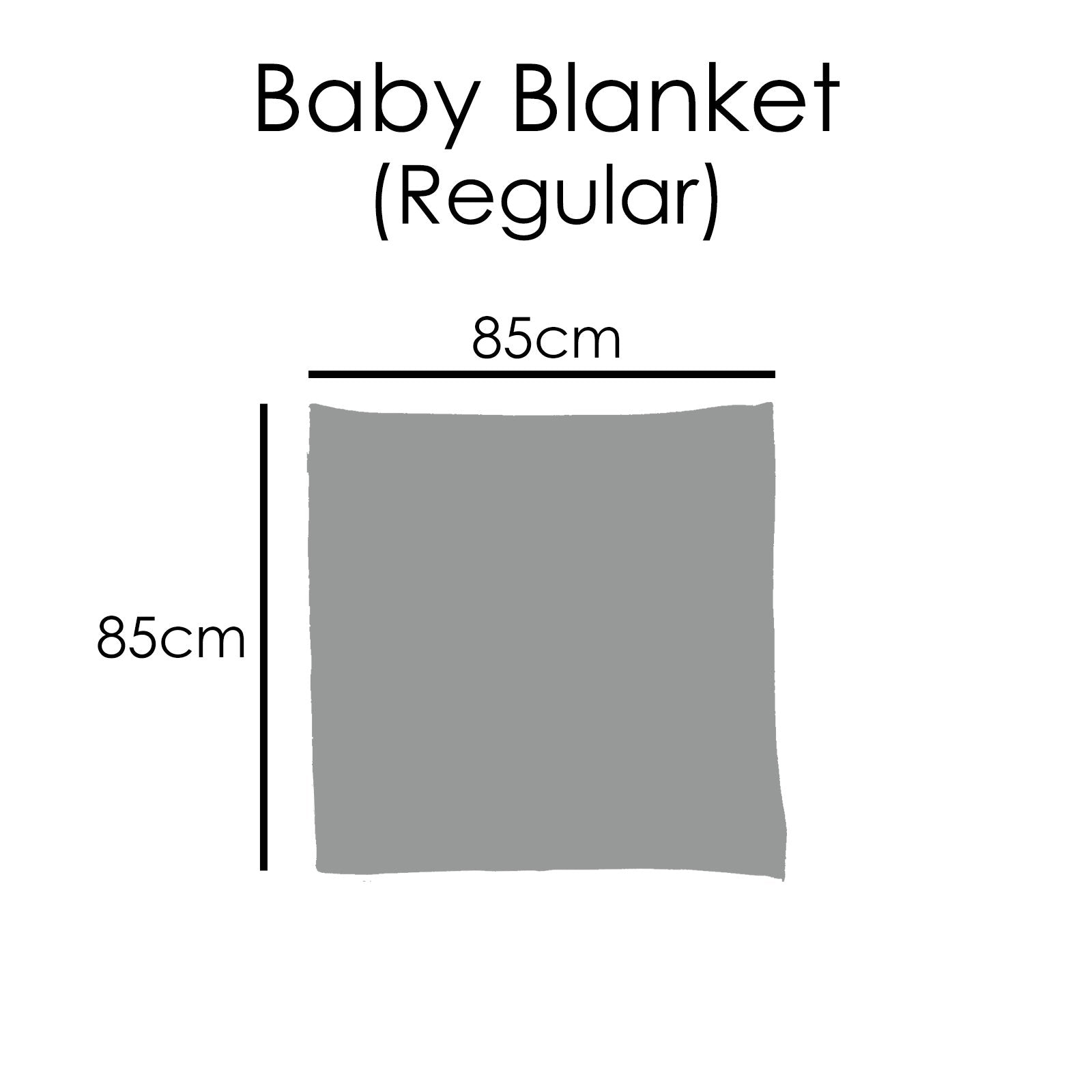 Size of a baby blanket hot sale in cm