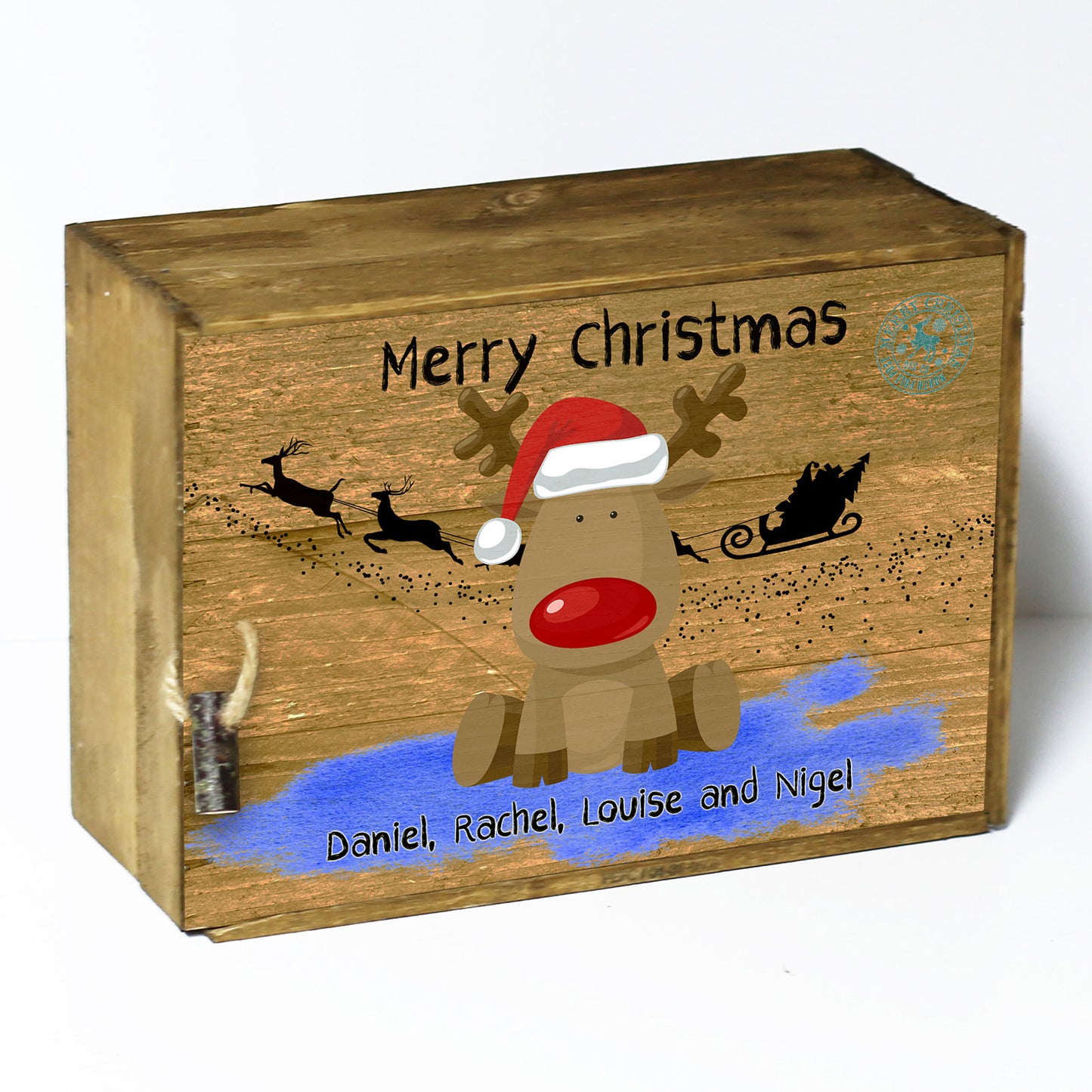 Personalised Christmas Eve Gift Box – Rudolph the Red Nose Reindeer